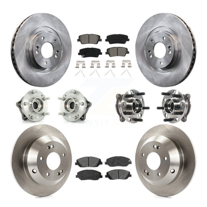 Kit de rotors et plaquettes de frein, roulement de moyeu avant et arrière (10 pièces), pour Hyundai Santa Fe XL AW