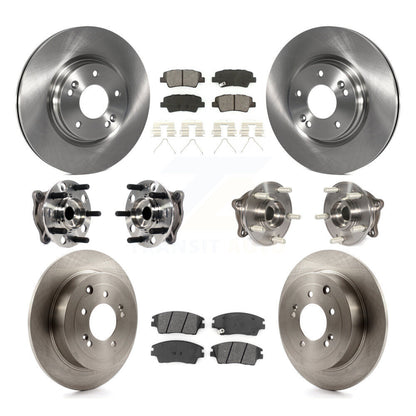 Kit de rotors et plaquettes de frein à disque, roulement de moyeu avant et arrière (10 pièces) pour Hyundai Tucson Ki