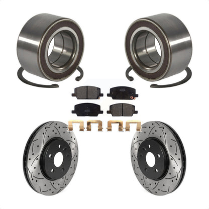 Kit de plaquettes de Rotor de frein, roulement de roue avant, fente percée, pour Buick Encore Chevrole