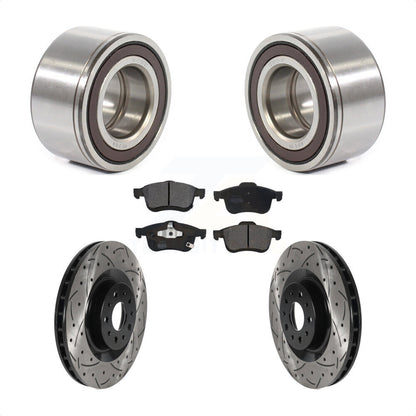 Kit de plaquettes de Rotor de frein, roulement de roue avant, fente de perçage, pour Fiat 500 2014 – 2018