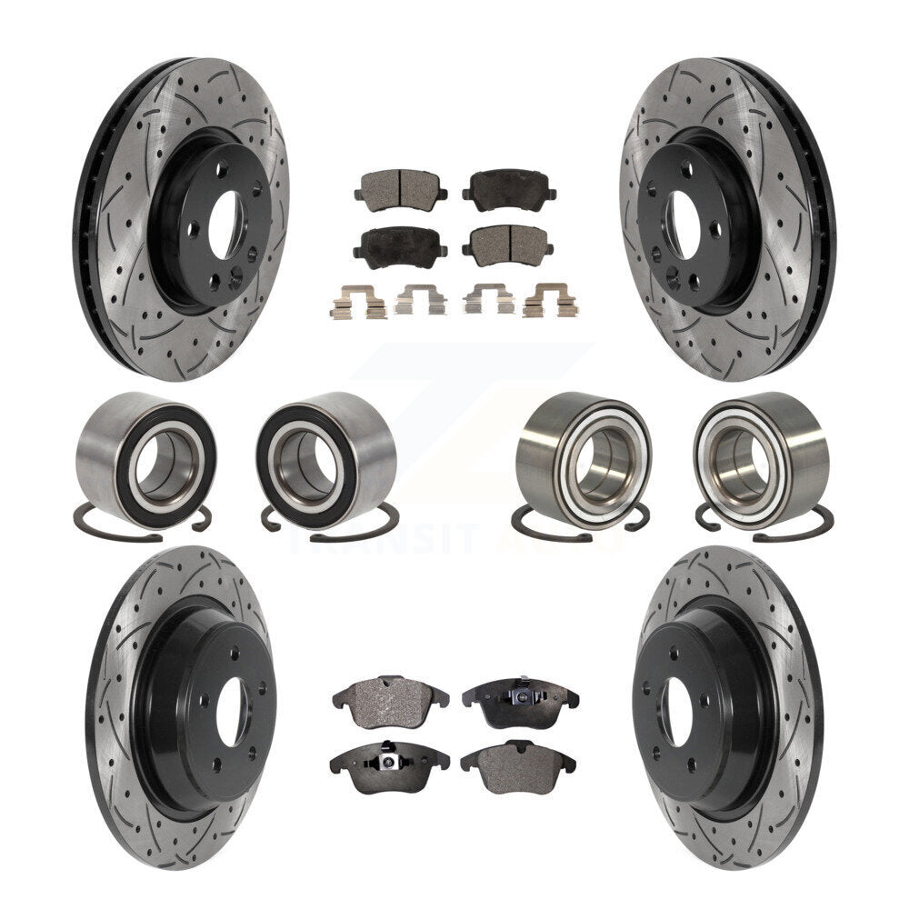 Kit de plaquettes de Rotor de frein revêtues de roulements avant et arrière (10 pièces) pour Land Rover Range Evoqu