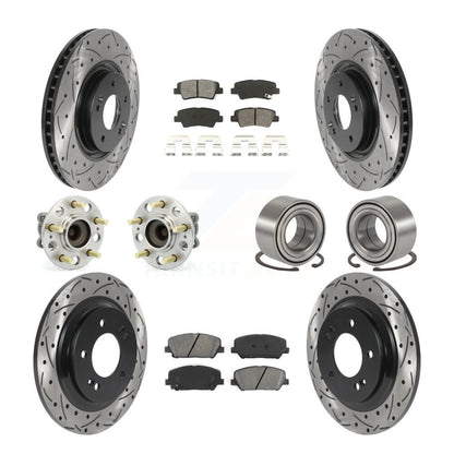 Kit de plaquettes de rotor de frein, roulement de moyeu avant et arrière (10 pièces) pour Kia Optima 2.0 13-15