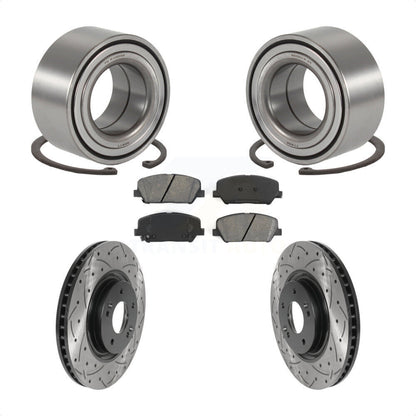 Kit de plaquettes de Rotor de frein, roulement de roue avant, fente de perçage, pour Kia Optima 2011 2.0 – 2015