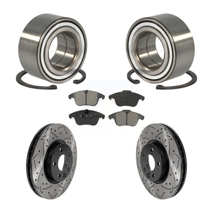 Kit de plaquettes de Rotor de frein, fente de perçage revêtue de roulement avant, pour Land Rover Range Evoqu