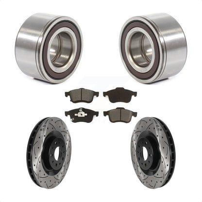 Kit de plaquettes de Rotor de frein, roulement de roue avant, fente de perçage, pour Fiat 500 2014 – 2018
