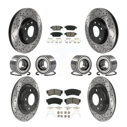 Kit de plaquettes de Rotor de frein revêtues de roulements avant et arrière (10 pièces) pour Ford Fusion Lincoln MK