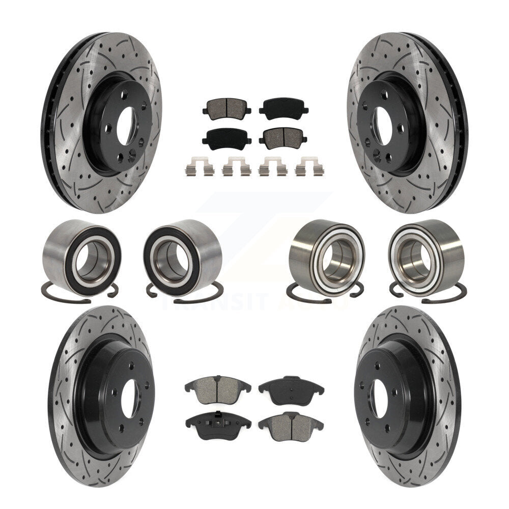 Kit de plaquettes de Rotor de frein revêtues de roulements avant et arrière (10 pièces) pour Land Rover Range Evoqu