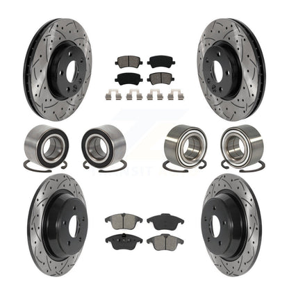 Kit de plaquettes de Rotor de frein revêtues de roulements avant et arrière (10 pièces) pour Land Rover Range Evoqu