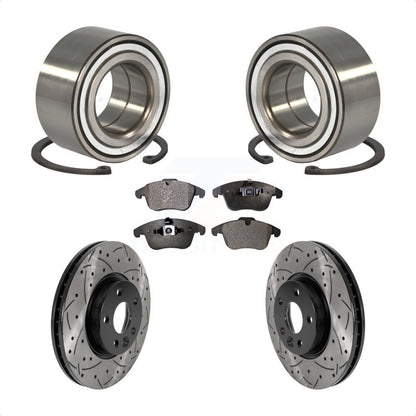Kit de plaquettes de Rotor de frein, fente de perçage revêtue de roulement avant, pour Land Rover Range Evoqu