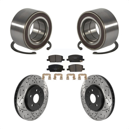 Kit de plaquettes de Rotor de frein, roulement de roue avant, fente percée, pour Buick Encore Chevrole
