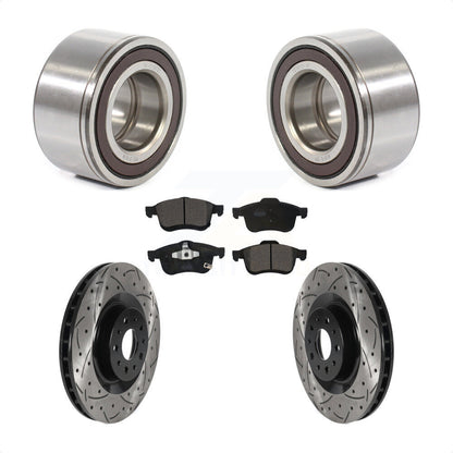 Kit de plaquettes de Rotor de frein, roulement de roue avant, fente de perçage, pour Fiat 500 2014 – 2018