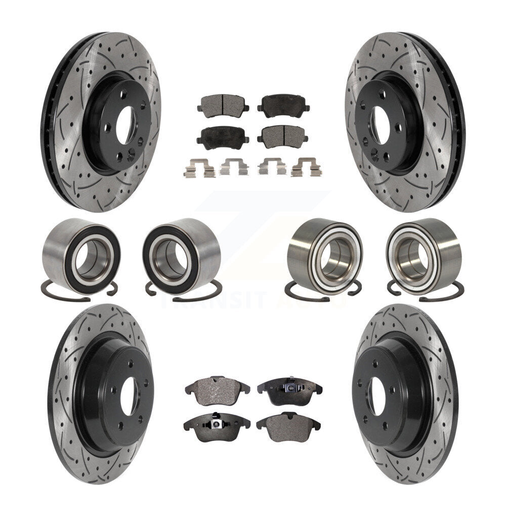 Kit de plaquettes de Rotor de frein revêtues de roulements avant et arrière (10 pièces) pour Land Rover Range Evoqu