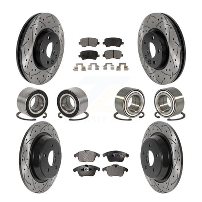 Kit de plaquettes de Rotor de frein revêtues de roulements avant et arrière (10 pièces) pour Land Rover Range Evoqu