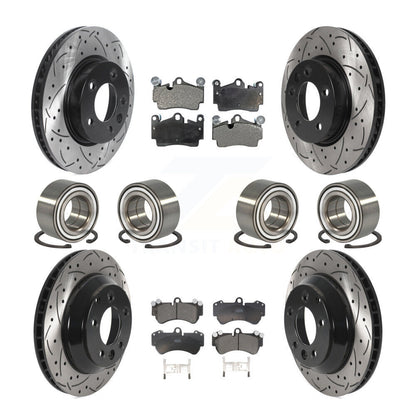 Kit de plaquettes de Rotor de frein à disque revêtu de roulement avant et arrière (10 pièces) pour Volkswagen Touare