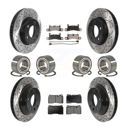 Kit de plaquettes de Rotor de frein à disque revêtu de roulement avant et arrière (10 pièces) pour Volkswagen Touare