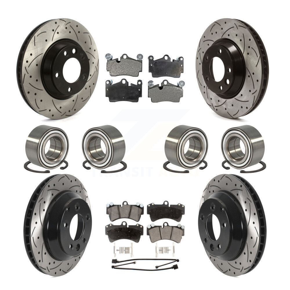 Kit de plaquettes de Rotor de frein à disque revêtu de roulement avant et arrière (10 pièces) pour Audi Q7 volkswagen