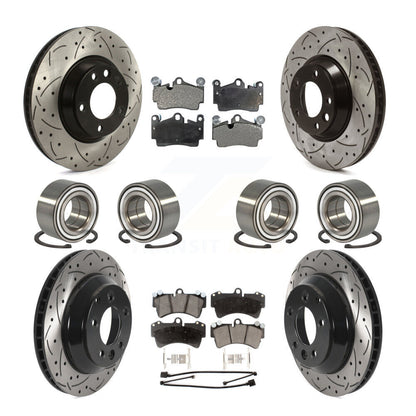 Kit de plaquettes de Rotor de frein à disque revêtu de roulement avant et arrière (10 pièces) pour Audi Q7 volkswagen