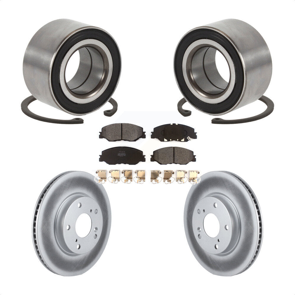 Kit de plaquettes de Rotor de frein à disque enduit de roulement de roue avant pour Honda Insigh 2019 – 2022