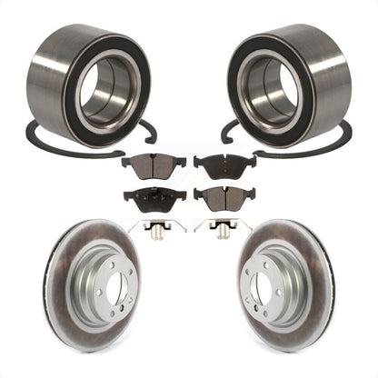Kit de rotors et plaquettes de frein à disque enduits de roulement de roue avant pour BMW 330xi 2006