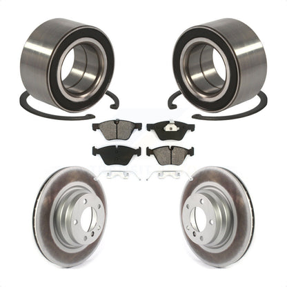 Kit de rotors et plaquettes de frein à disque enduits de roulement de roue avant pour BMW 330xi 2006