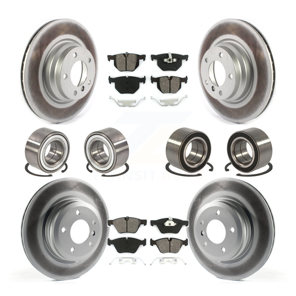 Kit de rotor et de plaquettes de frein à disque revêtus de roulement avant et arrière (10 pièces) pour BMW 330x 2006