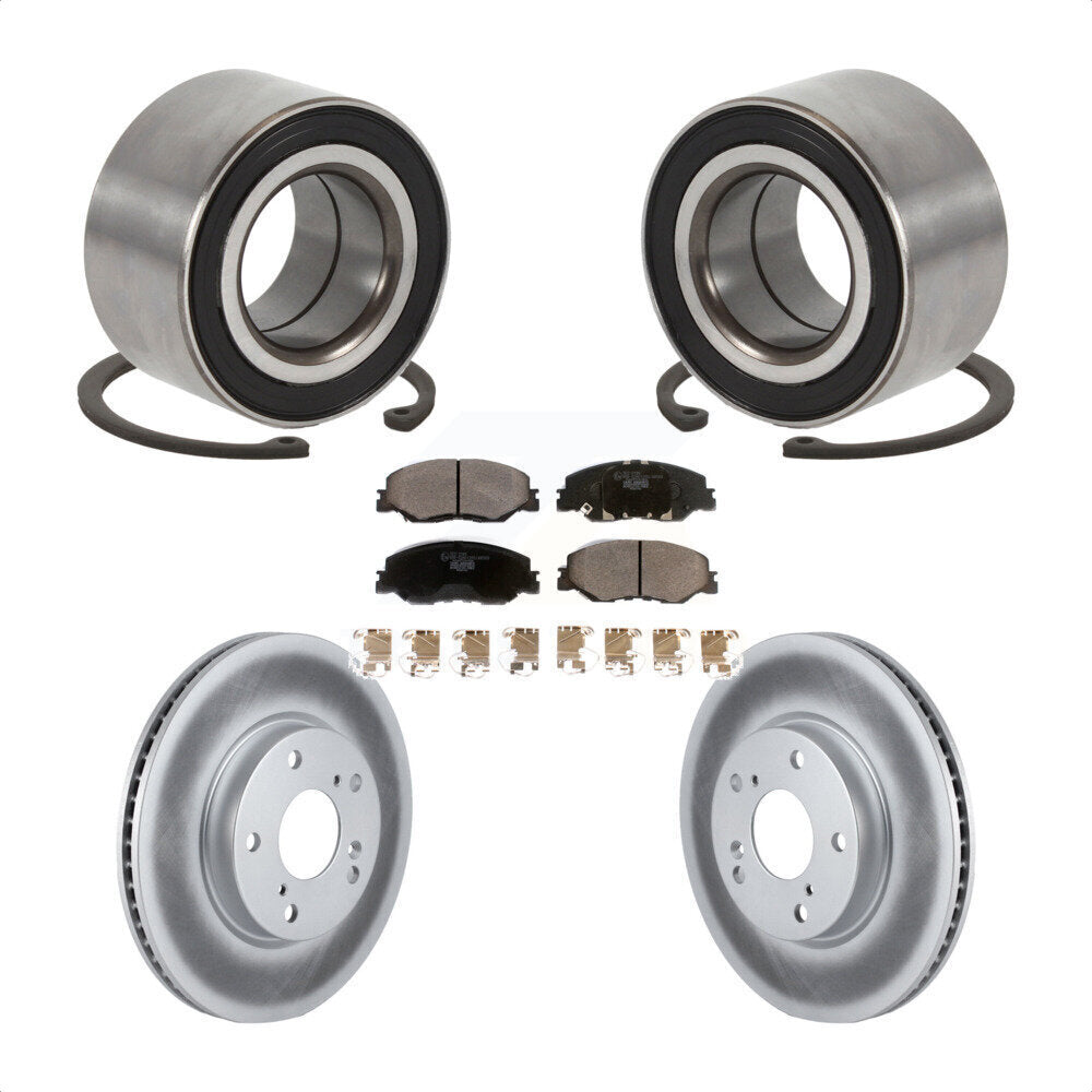 Kit de plaquettes de Rotor de frein à disque enduit de roulement de roue avant pour Honda Insigh 2019 – 2022