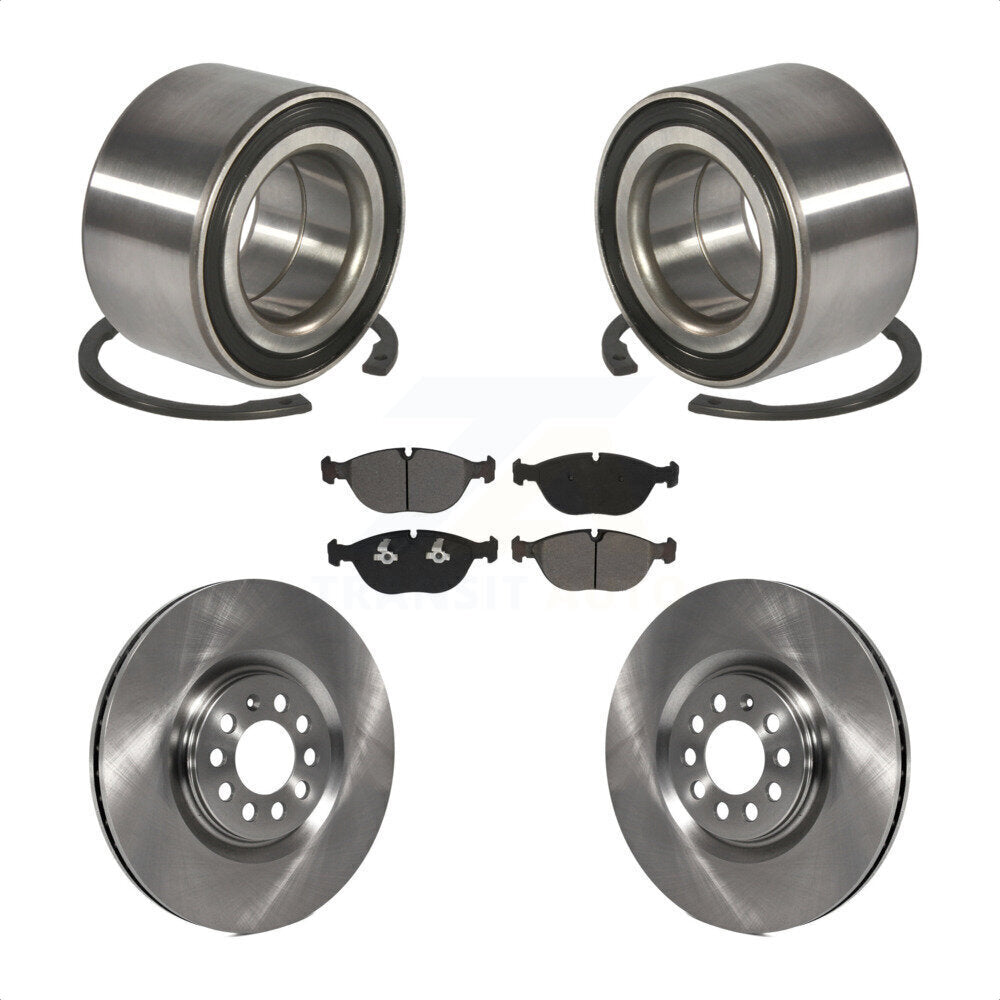 Kit de rotors et plaquettes de frein à disque de roulement de roue avant pour Audi TT Quattro 2006 3.2