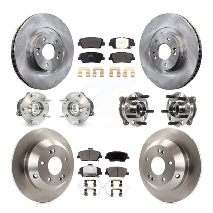 Kit de plaquettes de Rotor de frein, roulement de moyeu avant et arrière (10 pièces), pour Hyundai Santa Fe Sport FW