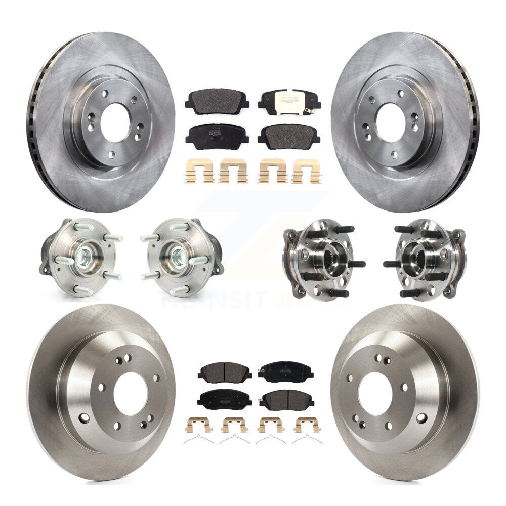 Kit de rotors et plaquettes de frein, roulement de moyeu avant et arrière (10 pièces), pour Hyundai Santa Fe XL FW
