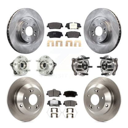 Kit de plaquettes de Rotor de frein, roulement de moyeu avant et arrière (10 pièces), pour Hyundai Santa Fe Sport AW