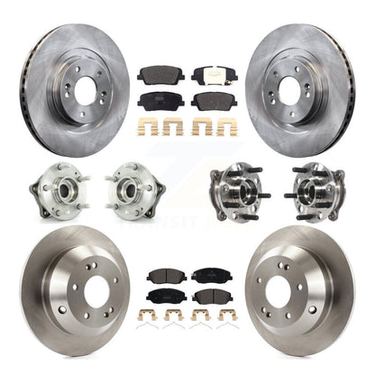 Kit de rotors et plaquettes de frein, roulement de moyeu avant et arrière (10 pièces), pour Hyundai Santa Fe XL AW