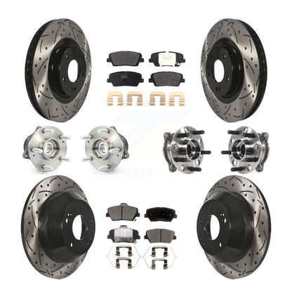 Kit de plaquettes de Rotor de frein enduit de roulement de moyeu avant et arrière, pour Hyundai Santa Fe Sport FW