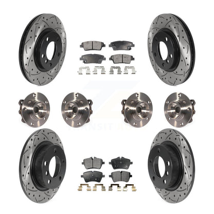 Kit de plaquettes de rotor de frein revêtues de roulement de moyeu avant et arrière (10 pièces) pour Mini Cooper Pacema