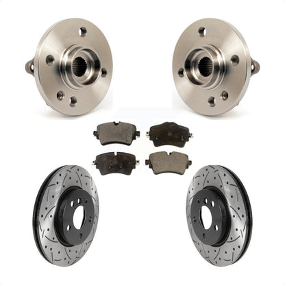 Kit de plaquettes de Rotor de frein, roulement de moyeu avant, fente de perçage, pour Mini Cooper 2015 1.6