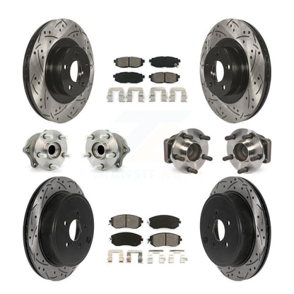Kit de plaquettes de rotor de frein, roulement de moyeu avant et arrière (10 pièces), pour Toyota 86 Subaru BR