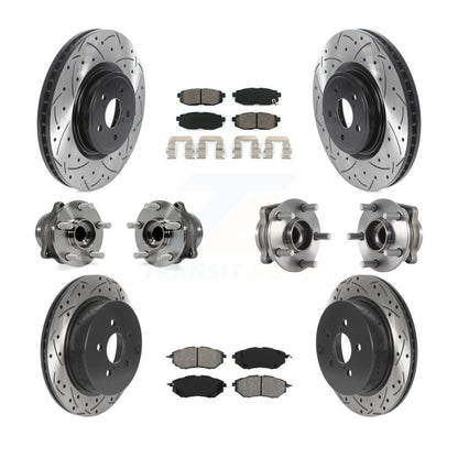 Kit de plaquettes de rotor de frein, roulement de moyeu avant et arrière (10 pièces) pour Subaru Forester 2.0