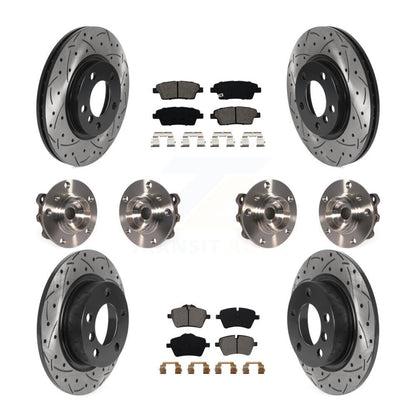 Kit de plaquettes de rotor de frein revêtues de roulement de moyeu avant et arrière (10 pièces) pour Mini Cooper Pacema