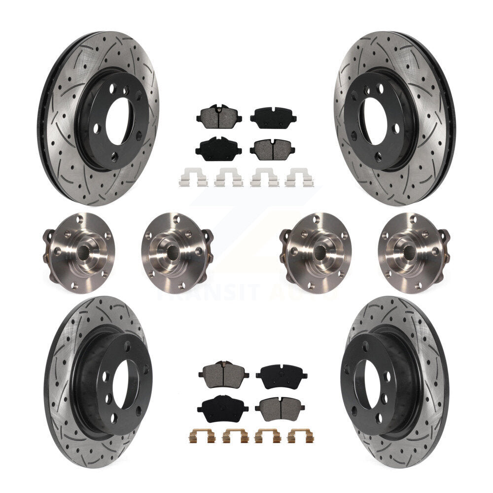 Kit de plaquettes de Rotor de frein enduit de roulement de moyeu avant et arrière, pour Mini Cooper Countryman AW