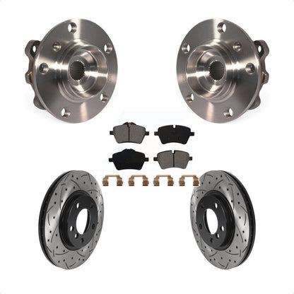 Kit de plaquettes de Rotor de frein, roulement de moyeu avant, fente de perçage, pour Mini Cooper Countryma