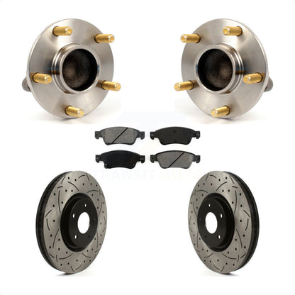 Kit de plaquettes de Rotor de frein, ensemble de roulements de moyeu avant, fente de perçage, pour INFINITI G3