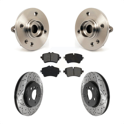 Kit de plaquettes de Rotor de frein, roulement de moyeu avant, fente de perçage, pour Mini Cooper 2015 1.6