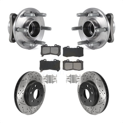 Kit de plaquettes de Rotor de frein, roulement de moyeu avant, fente de perçage, pour Chevrolet Colorado GMC 4W