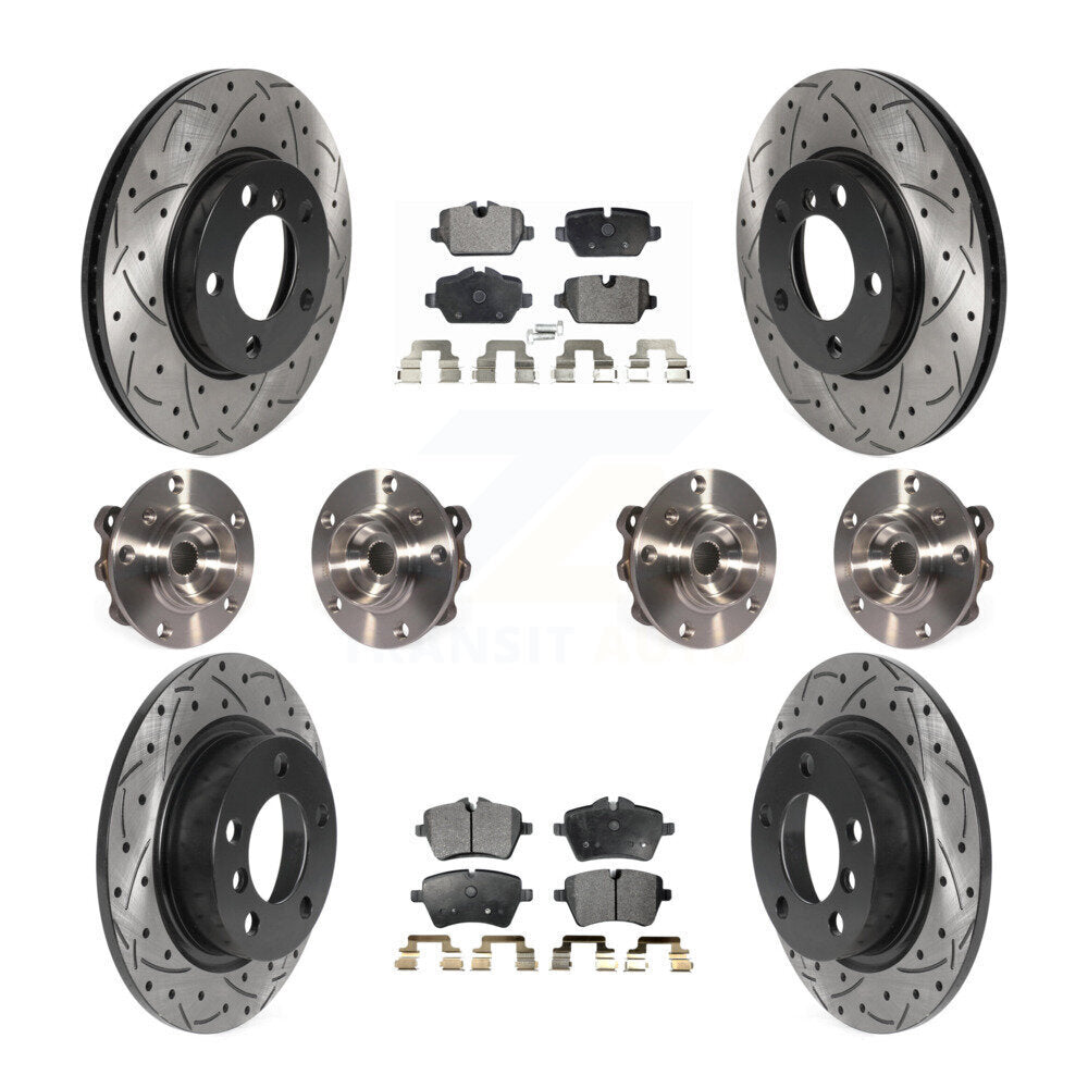 Kit de plaquettes de Rotor de frein enduit de roulement de moyeu avant et arrière, pour Mini Cooper Countryman AW