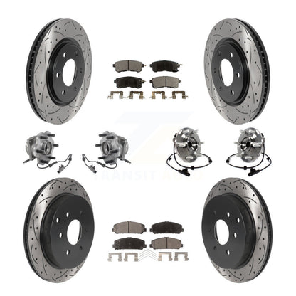 Kit de plaquettes de rotor de frein, roulement de moyeu avant et arrière (10 pièces) pour INFINITI QX80 Nissa