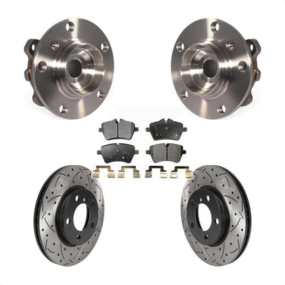 Kit de plaquettes de Rotor de frein, roulement de moyeu avant, fente de perçage, pour Mini Cooper Countryma