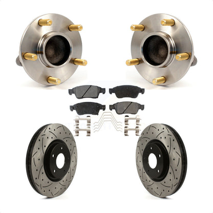Kit de plaquettes de Rotor de frein, ensemble de roulements de moyeu avant, fente de perçage, pour INFINITI G3