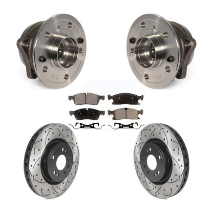 Kit de plaquettes de Rotor de frein, roulement de moyeu avant, fente de perçage, pour Mercedes-Benz ML350 GLE35