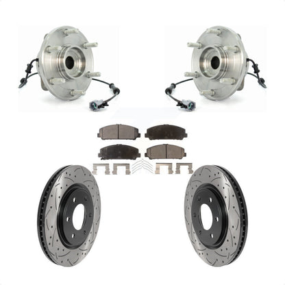 Kit de plaquettes de Rotor de frein, roulement de moyeu avant, fente de perçage, pour 07 INFINITI QX56 à partir de 04