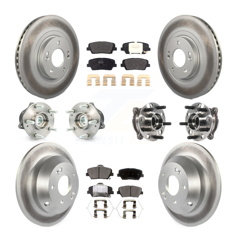 Kit de plaquettes de Rotor de frein enduit de roulement de moyeu avant et arrière, pour Hyundai Santa Fe Sport FW