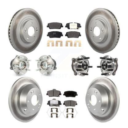Kit de plaquettes de Rotor de frein enduit de roulement de moyeu avant et arrière, pour Hyundai Santa Fe Sport FW